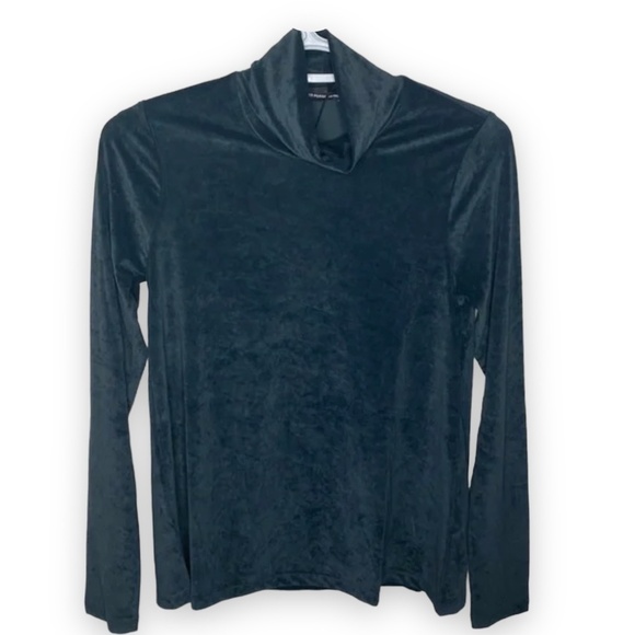 James Perse Ultra Soft Japanese Stretch Velvet Mock Turtleneck Size 0 | XS | NWT - Picture 5 of 12